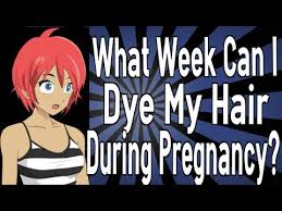 For cosmetologists, the risks during pregnancy come from the amount of exposure to hair treatment. What Week Can I Dye My Hair During Pregnancy Youtube