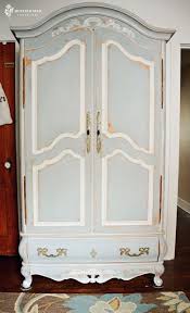 The French Armoire Before After Miss Mustard Seed Painted Furniture French Armoire Hand Painted Furniture