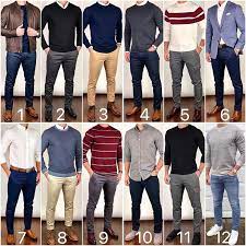 Here S Some Late Fall Early Winter Outfit Ideas Which Are Your Favorites Convinaciones De Ropa Hombre Combinar Ropa Hombre Combinacion De Ropa Hombre