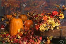 You only need a little yellow and it will blend with the orange. Fall Scene With Pumpkins And Colored Leaves Stock Photo Picture And Royalty Free Image Image 5661952