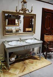 Mobile Da Bagno Realizzato Con Base Antica In Legno Dolce Decapato E Patinato A Regola D Arte Misura L 145 X P 56 Mobile Bagno Bagno D Epoca Piastrelle Doccia