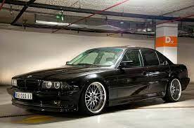 bmw e38 7 series black deep dish entrada de auto coches clasicos autos deportivos