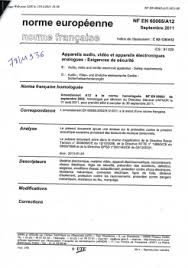 Rédigez à l'aide d'un logiciel de traitement de texte la lettre type à adresser aux élèves de la présente norme a pour objet de fixer les éléments obligatoires et de recommander les éléments facultatifs de la présentation des lettres. Norme Nf En 60065 A12 Appareils Audio Video Et Appareils Electroniques Analogues Exigences De Securite En Pret Au Cidb Recherche Mediatheque Ressources