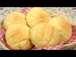 Melonpan Are Japanese Sweet Buns Covered With A Thin Layer Of Cookie Dough They Take Many Steps To Make But Freshly Baked Melon Bread Recipes Cooking Recipes