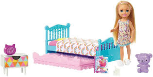 Die betreiber dieses portals begrüßen sie zuhause hier. Fxg83 0887961691054 Barbie Chelsea Puppe Schlafzimmer Spielset Mattel Chelsea Barbie Puppe