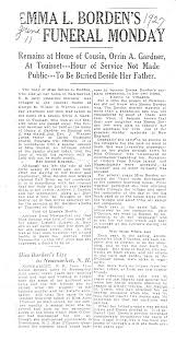 What is the truth about lizzie borden? Emma Borden S Death Wake At Riverby Tattered Fabric Fall River S Lizzie Borden
