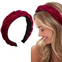 ORGYAML Bandeaux Tressés pour Femmes Anneau à Cheveux tete-Bandeau en  Velour, en Velours Bandeaux élastiques Croisés Accessoires Noir :  Amazon.fr: Beauté et Parfum