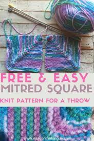 Obviously, the blanket is so vibrating, full of free spirit and the original pattern and the photos are available on louise tilbrook designs here. Knit A Mitered Square To Make A Throw Allfreeknitting Com