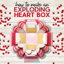 Exploding box style cards are very popular right now and why not!? Explosion Box Card Tutorial Endless Box Free Svg File Jennifer Maker