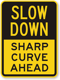 Winding road there are several advisory speed sign the highest safe speed you should travel around the curve ahead is 25 miles per hour. Curvy Road Signs Curve Warning Signs