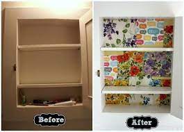 Medicine Cabinet Redo With Scrap Paper Mod Podge Rocks