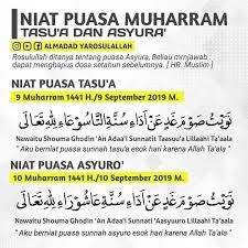 Puasa tasu'a dan 'asyuro, yaitu tanggal 9 & 10 muharram. Selamat Berpuasa Tasu A Dan Asyura Utk Rh Couture By Qimsya Facebook