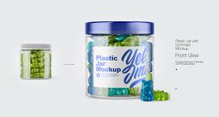 6 Plastic Jar With Gummies Mockups On Behance