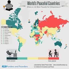 World S 10 Most Peaceful Countries Where Is Life More Peacefull For Entrepreneurs Most Peaceful Countries Country Global Peace Index