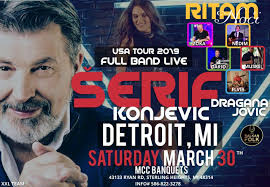 Vidimo se i u Detroitu, Michigan 🇺🇲🔥🇺🇲🔥 "MCC BANQUETS" 🏛🏙 30.mart  ➡️ subota 👑Šerif Konjević👑 🎤Dragana Jović🎤 🎵Ritam noći FULL BAND🎵 ☎️  INFO: 586-822-3278 #usatour #serifkonjevic #americkaturneja
