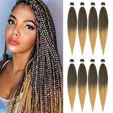 This brown to blonde ombre braiding hair saves you a lot of time. Blonde Braiding Hair Pre Stretched Kanekalon Pre Stretched Braiding Ha Ninthavenue Europe