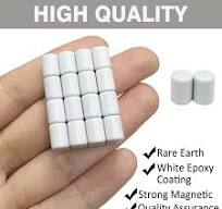 Neodymium Cylinder Magnets, 50Pack 6 x 8 mm Strong Tiny Disc ...
