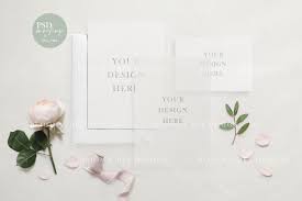 Wedding Suite Mockup Wedding Invitation Mockup Vellum Mockup Vellum Paper Mockup 5x7 Card Mockup Smart Object Psd Mockup Styled Stock In 2020 Invitation Mockup Wedding Cards Wedding Invitations