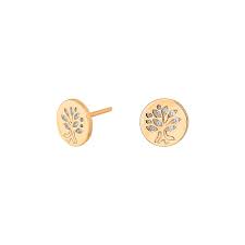 This exquisite clicker ring is set with a 3mm princess cut diamond flanked by two trillion cut diamonds. Gold Plated Earring Danila 8mm Stud Earrings Earrings Jewellery
