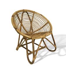 Child Rattan Papasan Style Chair Rustic Furniture Outlet Bail coffee set rattan chair wicker chair dining chair stackable chair with side table (magic style).