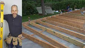 Diy Deck Part 3 Youtube Learn A Great Way To Build A Ground Level Diy Deck With No Digging Follow This Pl Wood Deck Patio Building A Deck Patio Deck