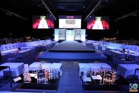 Fashion Show Setup Couches Instead Of Rows Of Seats And A Multi Level Runway Corporate Event Design Event Corporate Event Planning