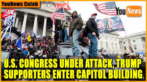 U.S. Congress Under Attack, Trump Supporters Enter Capitol Building - YouTube