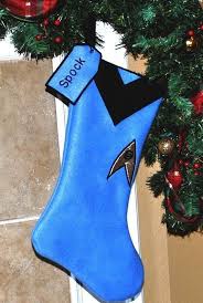 Star Trek Christmas Stocking Blue Science Officer Etsy Star Trek Christmas Christmas Stockings Geek Christmas