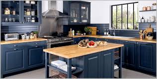 Cuisine Rustique Peinte Bleu Nuit Cuisines Retro Cuisine Darty Cuisine Rustique