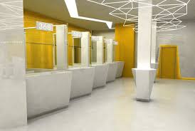 Bank Interior Wnetrze Banku On Behance Bank Interior Design Bank Design Restroom Design