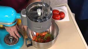 The secret is in the components: Kitchenaid Premium Food Processor Stand Mixer Attachment With David Venable Youtube
