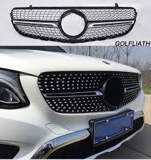 Front Grille Center Grill For 2016 2017 Mercedes Benz W253 Glc Diamond Grille Mercedes Benz Mercedes Benz