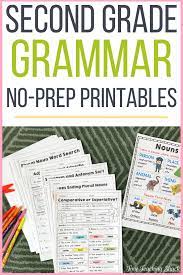 Printables for kids going into second grade. Second Grade Grammar Practice Sheets Tiny Teaching Shack