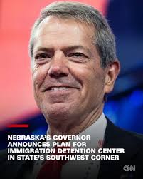Nebraska Republican Gov. Jim Pillen announced plans for an immigration  detention center in a farming area in the state's southwest corner as  President Donald Trump's administration races to expand the infrastructure  necessary