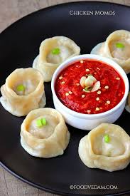 Chicken Momos How To Prepare Cheesy Chicken Momos Foodvedam Momos Recipe Cheesy Chicken Chicken Momo Recipe