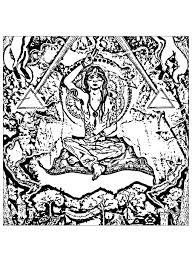 Psychedelic Meditation Illuminati Symbols Psychedelic Adult Coloring Pages The detailed designs in the book feature human figures in various yoga poses as well as intricate mandalas. psychedelic adult coloring pages