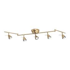 The leya track light features a stylish gold finish and functional track heads that are easily adjustable to illuminate objects in your room. Pin On Lustre