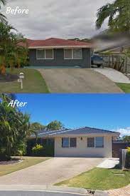 Old Roof Repainting As A Part Of Whole House Renovation Servicing Brisbane South Brisbane North Logan Caboolture Bays Roof Restoration Roof Painting Roof