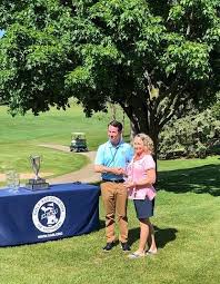 Congratulations! to our own Sue VanDevusse. Sue topped, Sue Geyer yesterday  from Alpena in 19 holes to win the 'Sara Wold Flight' in the 16th Michigan  Women's Senior Amateur event, hosted by
