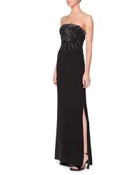 Giorgio Armani Strapless Beaded Origami Folded Gown Black Strapless Dress Formal Fashion Fantasy Fashion