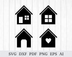 Sweet Home Digital Stamp Pack Black And White Clipart Etsy In 2020 House Clipart House Silhouette Clip Art