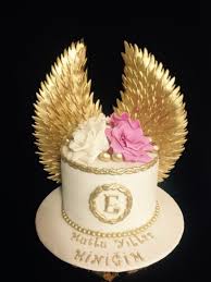 Birthday Cake Images With Name Angel Angel Wings Cake Angel Wings Cake Christening Cake Boy Baby Boy Cakes