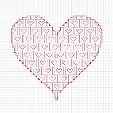 Company freebies and historical sources; Free Blackwork Valentine S Heart Pattern Feltmagnet