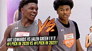 Jalen green nba draft scouting report and nba mock draft ranking. Jalen Green Vs Anthony Edwards 1v1 King Of The Court Potential 1 Pick In 2020 Vs 1 Pick In 2021 Air Tv