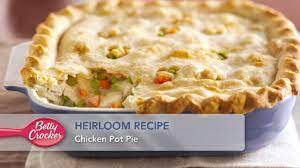 Chicken Pot Pie Recipe From Betty Crocker Chicken Pot Pie Recipes Classic Chicken Pot Pie Recipe Chicken Pot Pie