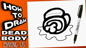 How To Draw Among Us Dead Body Corpse Como Dibujar El Cadaver De Among Us Among Us Drawings Youtube