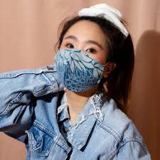 Set Of 2 Mask 3 Layers 100 Cotton Face Mask For Unisex Kimono Etsy In 2020 Face Mask Mask For Kids Mask