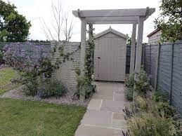Pale pink, soft blue and primrose yellow flowers recede into the distance, so position on garden boundaries to evoke depth. Small Gardens Small Gardens Garden Trellis Garden Fence