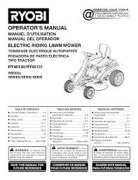 Telescopic handles make this mower incredibly comfortable to use and store. Ryobi Ry48130 Manual Manualzz