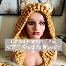 Crochet Honey Bear Hood (ready to Ship)